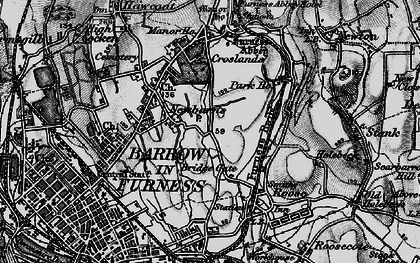 Old map of Newbarns in 1897