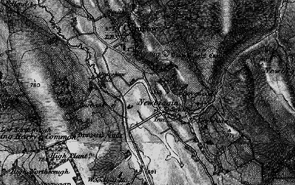Old map of Bove Wood in 1897