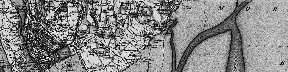 Old map of Newbiggin in 1897
