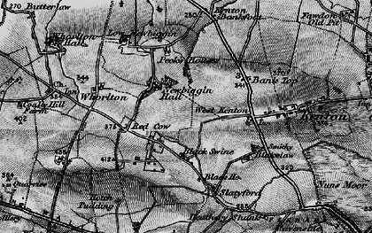 Old map of Newbiggin Hall Estate in 1897