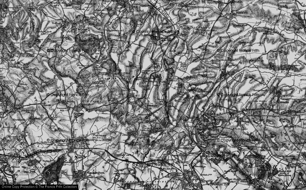 Old Map of Newbold, 1895 in 1895