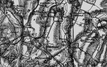 Old map of Newbold in 1895