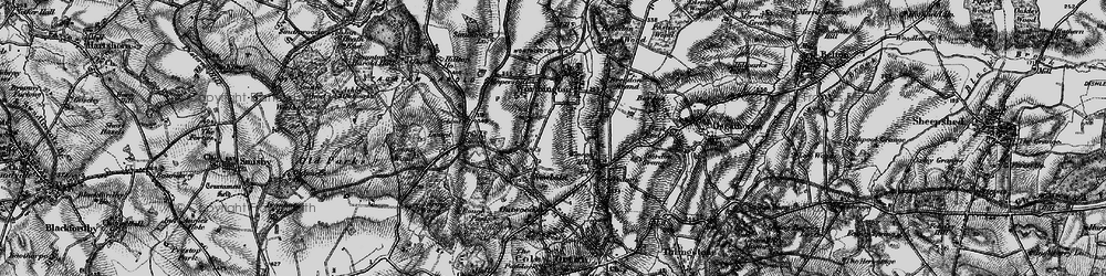 Old map of Newbold in 1895