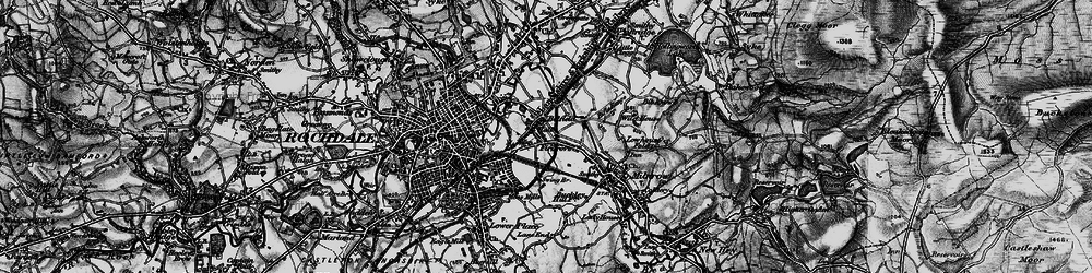 Old map of Newbold in 1896