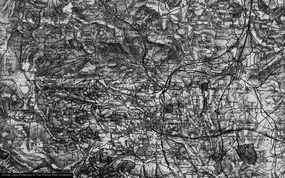 Old Map of Newbold, 1896 in 1896