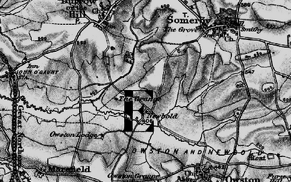 Old map of Newbold in 1899