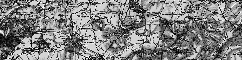 Old map of Newbold Pacey in 1898
