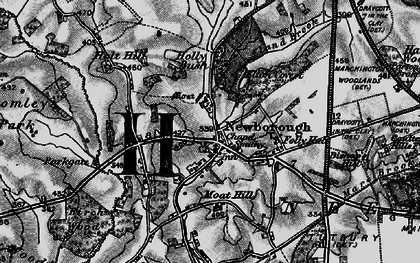 Old map of Newborough in 1898