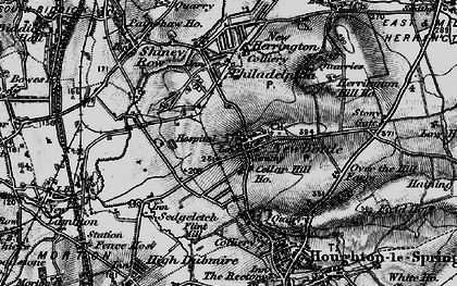 Old map of Newbottle in 1898