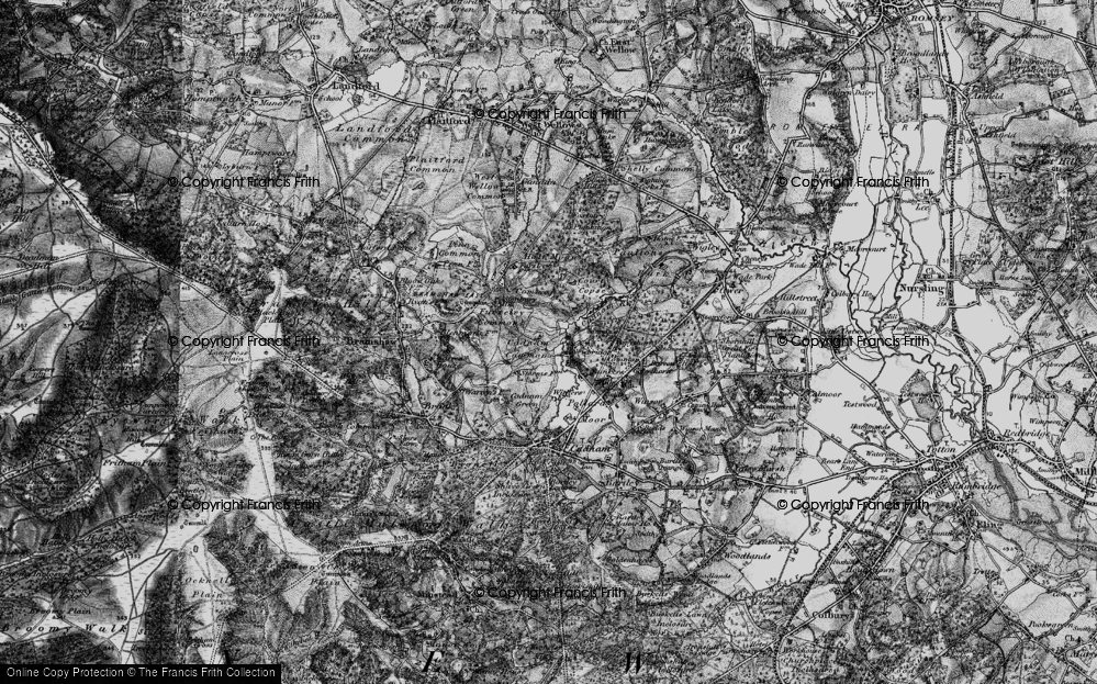 Old Map of Newbridge, 1895 in 1895