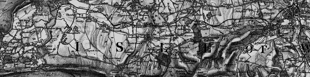 Old map of Newbridge in 1895