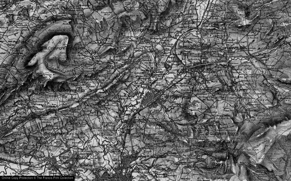 Old Map of Newbridge, 1898 in 1898