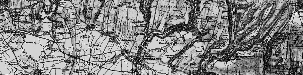 Old map of Blansby Park in 1898
