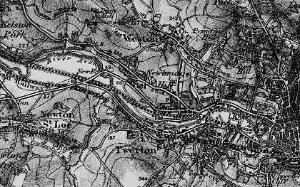 Old map of Newbridge in 1898