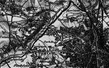 Old map of Newbridge in 1899