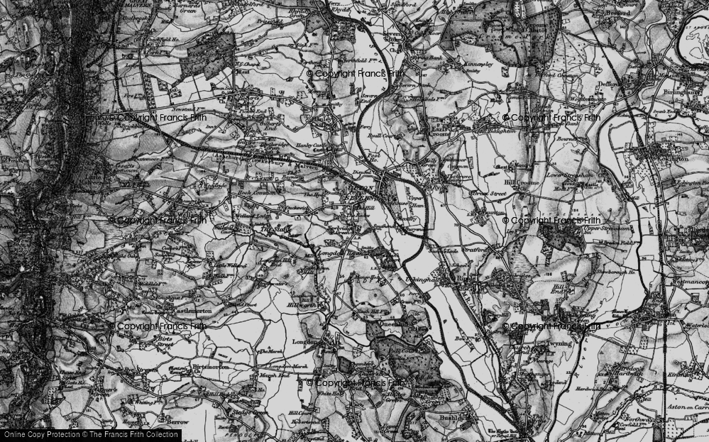 Old Map of Newbridge Green, 1898 in 1898