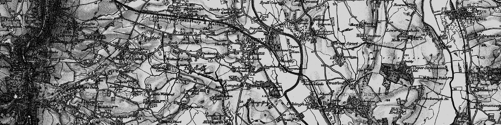 Old map of Newbridge Green in 1898