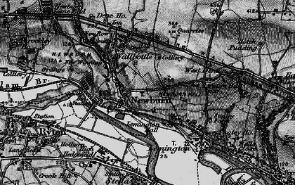 Old map of Newburn in 1898