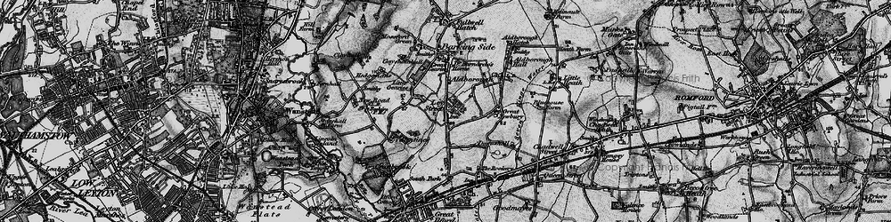 Old map of Newbury Park in 1896