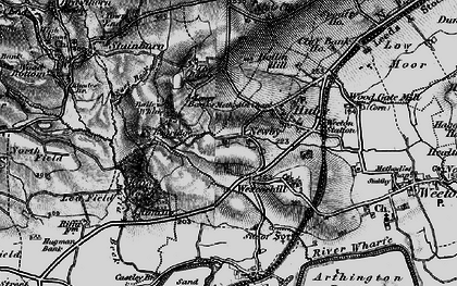 Old map of Bailey's Whins in 1898