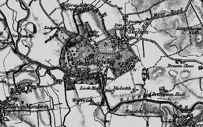 Old map of Westwick in 1898