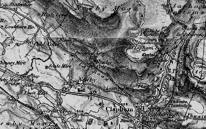 Old map of Trow Gill in 1898