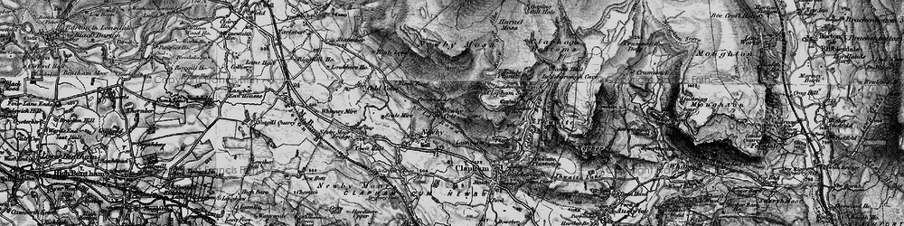 Old map of Trow Gill in 1898
