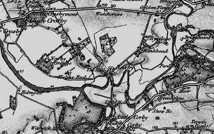 Old map of Newby East in 1897