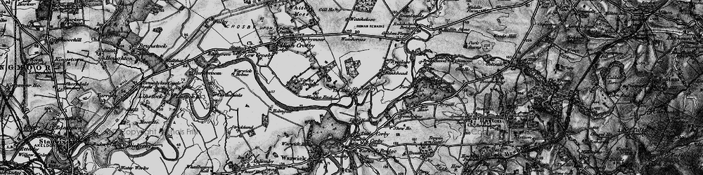 Old map of Newby East in 1897