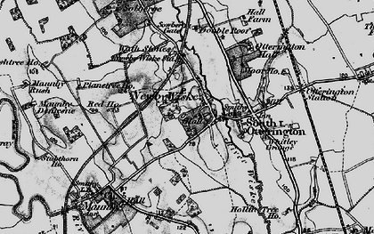 Old map of Newby Wiske in 1898