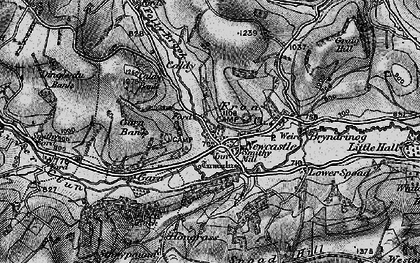 Old map of Bryndrinog in 1899