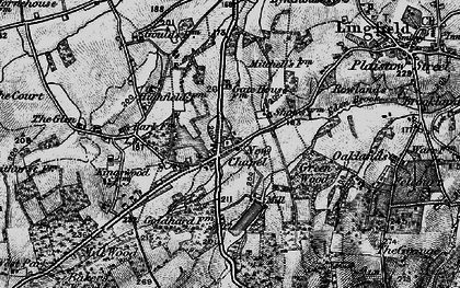 Old map of Newchapel in 1895