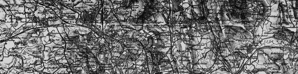 Old map of Newchapel in 1897