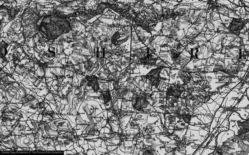 Old Map of Newchurch, 1898 in 1898