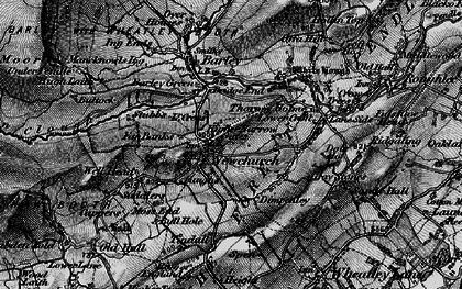 Old map of Newchurch in Pendle in 1898