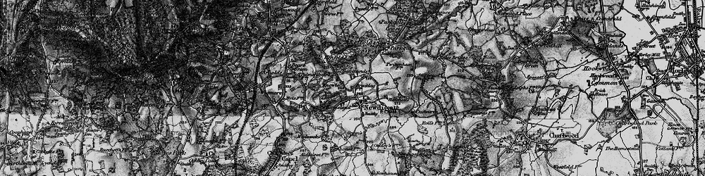 Old map of Newdigate in 1896