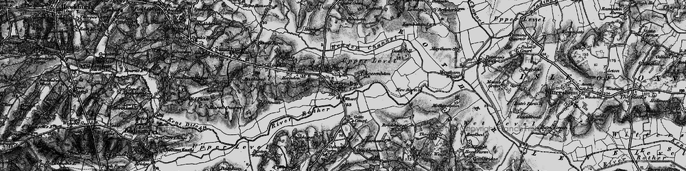 Old map of Newenden in 1895