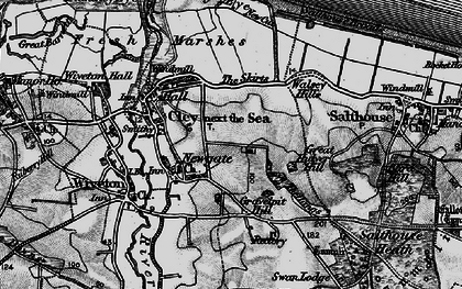 Old map of Newgate in 1899