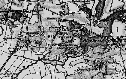 Old map of Newgate Corner in 1898