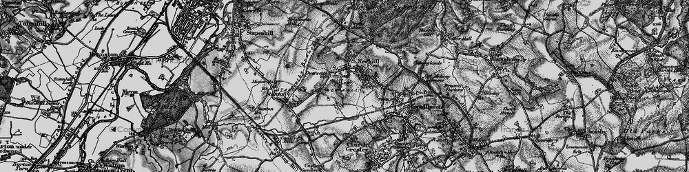 Old map of Newhall in 1898
