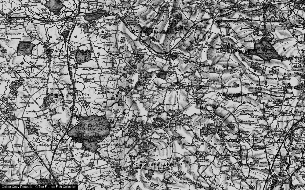 Old Map of Newhall Green, 1899 in 1899