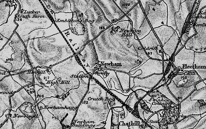 Old map of Newham in 1897