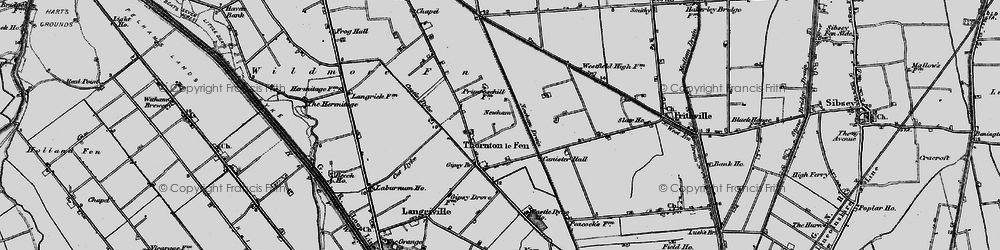 Old map of Newham in 1898