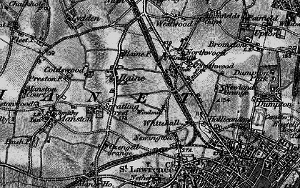 Old map of Newington in 1895