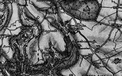 Old map of Newington Bagpath in 1897