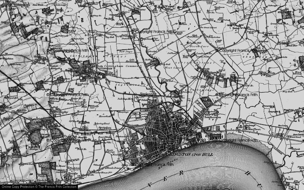 Old Map of Newland, 1895 in 1895