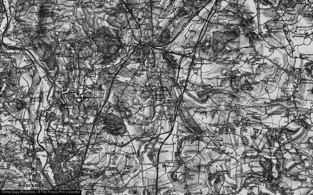 Old Map of Newland Common, 1898 in 1898