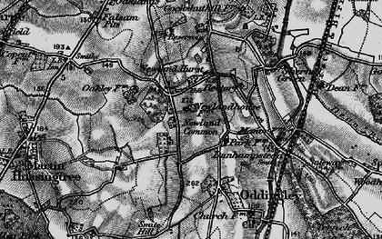 Old map of Newland Common in 1898