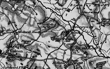 Old map of Bromley Hurst in 1898