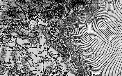 Old map of Newlyn in 1895